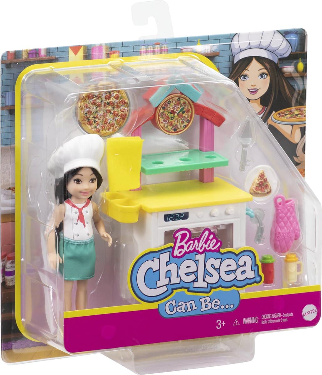 Otto simon barbie chelsea tienerpopje kan zijn, pizzabakker chelsea speelset