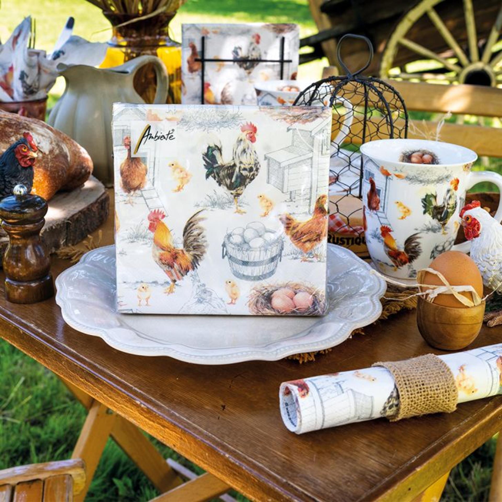 Ambiente ovenwant chicken farm 18x30 cm