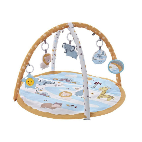 Afrika Babygym Activity Speelkleed met Geluid Geel Grijs