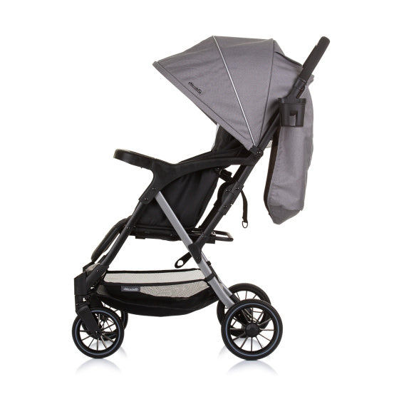Amber Opvouwbare Buggy met Voetenhoes Granite Grijs Zwart