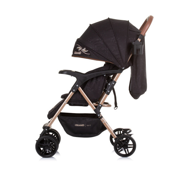 April Opvouwbare Buggy met Voetenhoes Obsidian Zwart