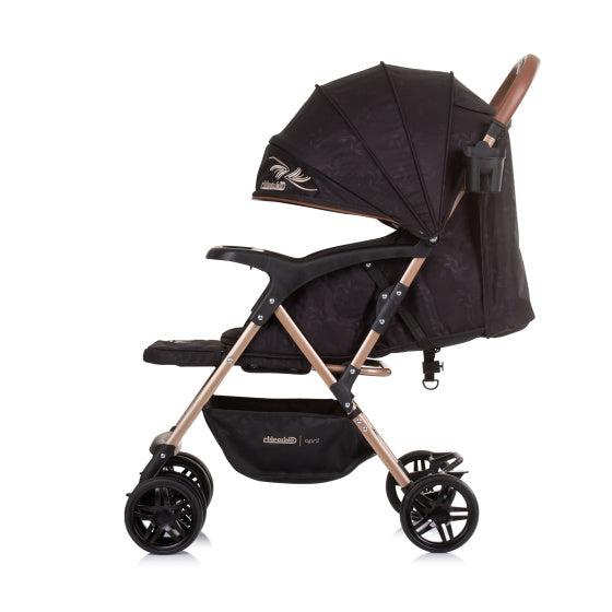 April Opvouwbare Buggy met Voetenhoes Obsidian Zwart