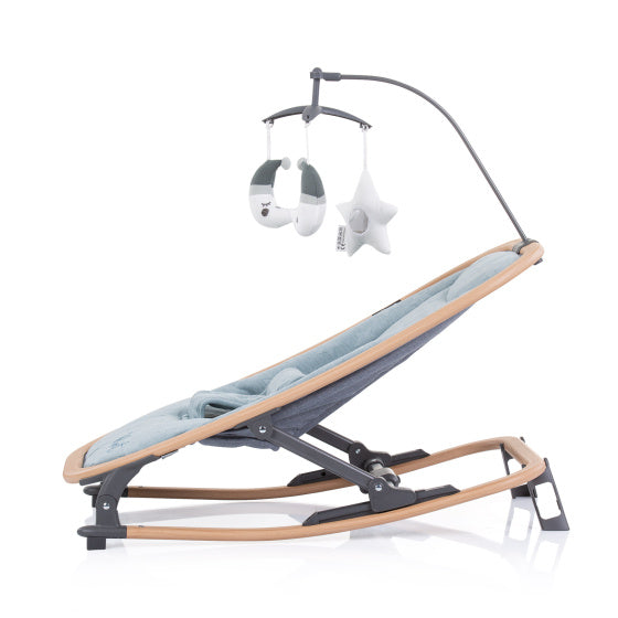 Velvet Opvouwbare Wipstoel met Mobiel Sky Wood