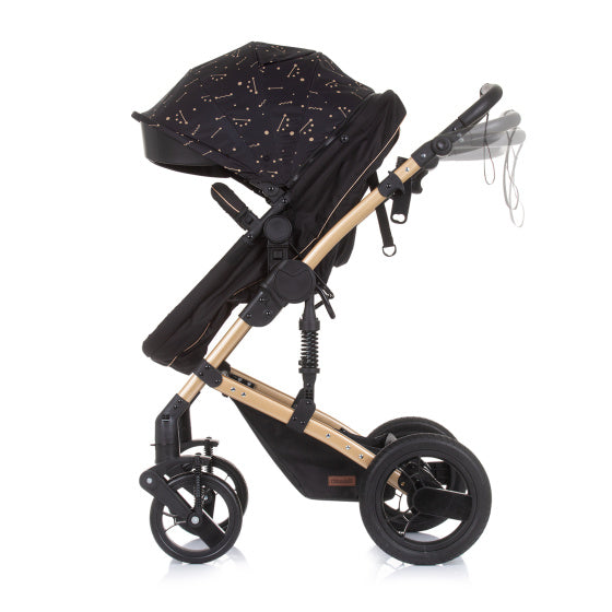 Camea Opvouwbare Kinderwagen 3-in-1 met Luiertas Ebony Brown