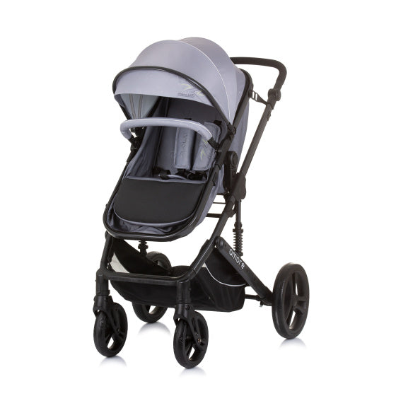 Amore Opvouwbare 3-in-1 Kinderwagen met Luiertas Asgrijs
