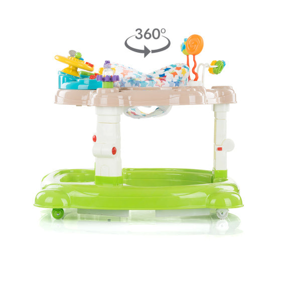 Joya Lux 4-in-1 Loopstoel 360° Draaibaar Opvouwbaar Groen