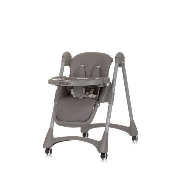 Candy Shop Kinderstoel met Eetlbad Zitkussen Graniet