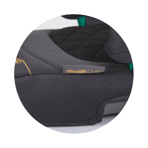 Safy Zitverhoger i-Size 125-150 cm Isofix Obsidian Zwart