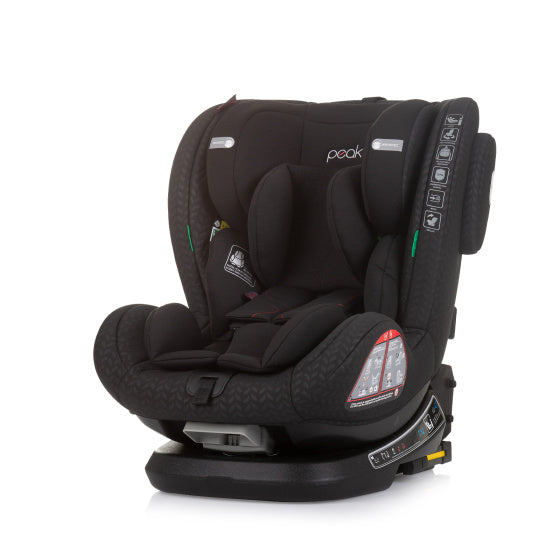 Peak Autostoel i-Size 40-150 cm Isofix 360° Obsidiaan Zwart