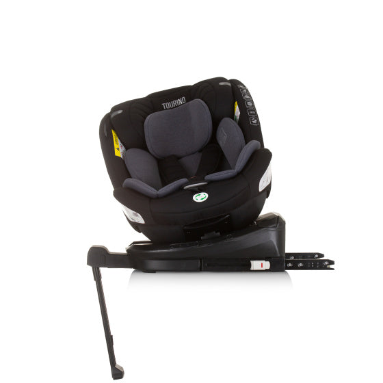 Tourino Autostoel i-Size 40-150 cm Isofix 360° Obsidian Zwart Grijs