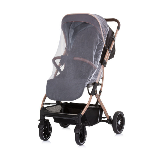 Combo Opvouwbare Buggy met Voetenhoes Obsidian Gold Zwart