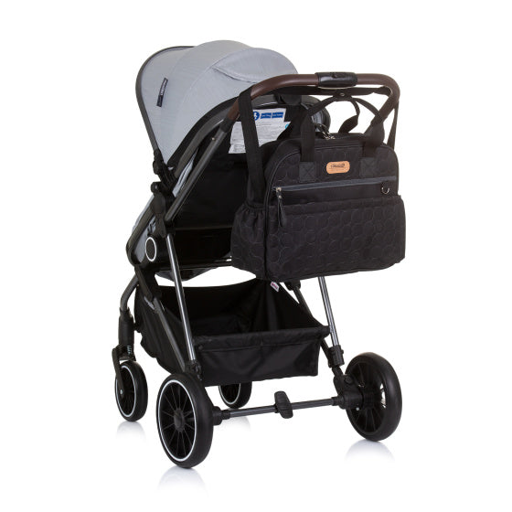 Schouder - Luiertas met Verschoningsmatje Obsidian Zwart