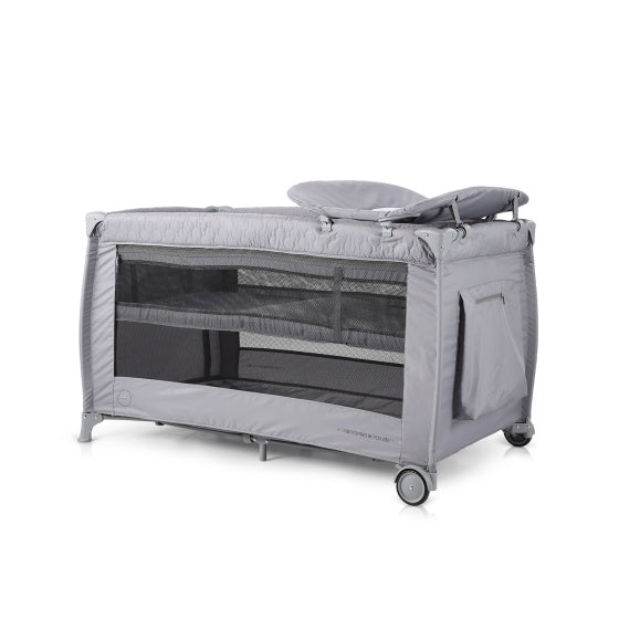 Bella Opvouwbaar Campingbedje met Aankleedkussen Ash Grijs