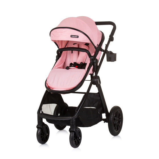 Harmony Opvouwbare 3-in-1 Kinderwagen met Luiertas Flamingo Roze