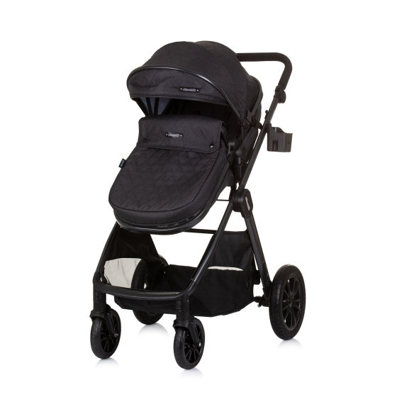 Harmony Opvouwbare 3-in-1 Kinderwagen met Luiertas Graniet Antraciet