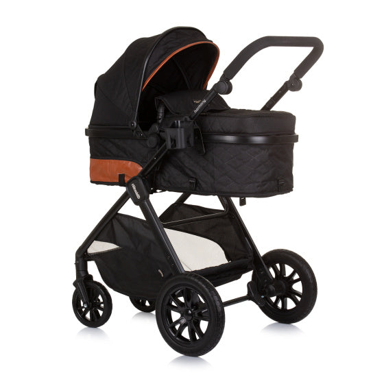 Harmony Opvouwbare 3-in-1 Kinderwagen met Luiertas Obsidian Zwart