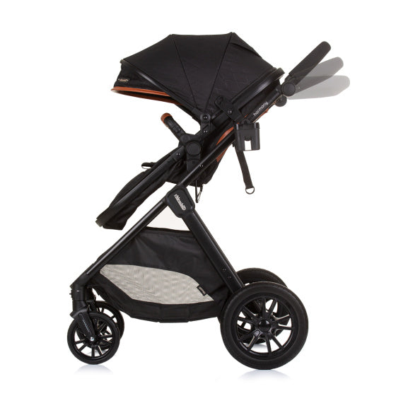 Harmony Opvouwbare 3-in-1 Kinderwagen met Luiertas Obsidian Zwart