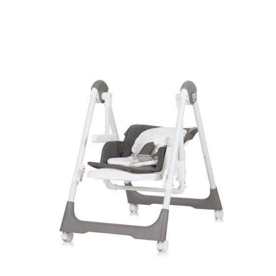 Milkshake 2-in-1 Kinderstoel Schommelstoel Graniet Grijs Wit