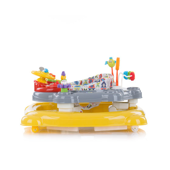 Joya Lux 4-in-1 Loopstoel 360° Draaibaar Opvouwbaar Geel