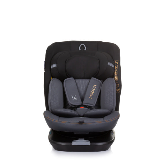 Motion Autostoel i-Size 40-150 cm Isofix 360° Obsidian Zwart Grijs