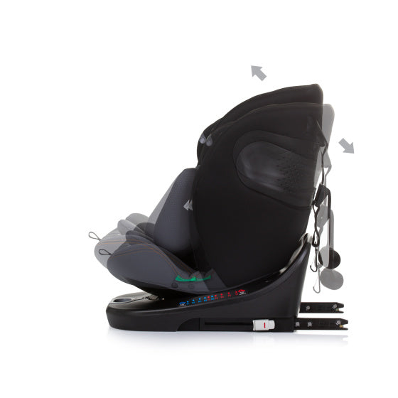 Motion Autostoel i-Size 40-150 cm Isofix 360° Obsidian Zwart Grijs