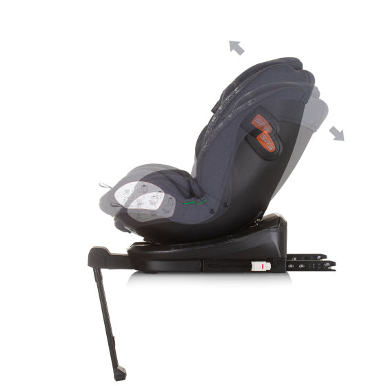 Tourino Autostoel i-Size 40-150 cm Isofix 360° Graniet Donkergrijs