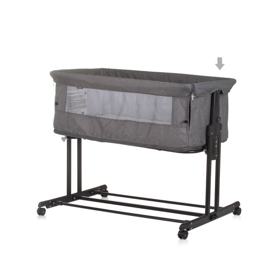 Zen Co-sleeper Box met Klamboe Graniet Grijs