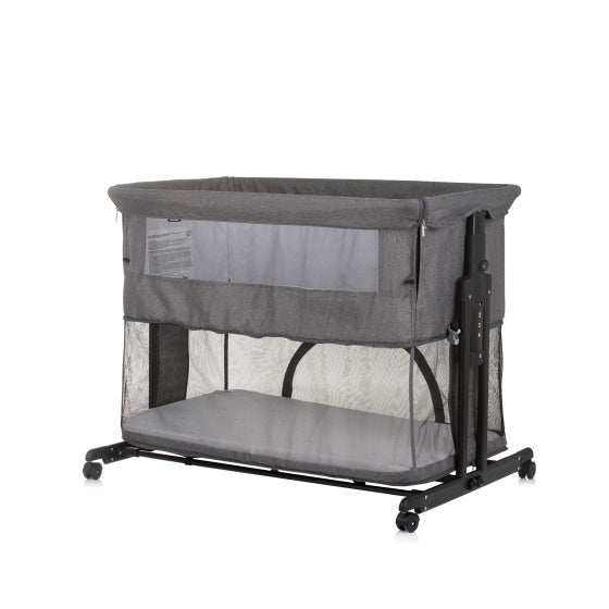 Zen Co-sleeper Box met Klamboe Graniet Grijs