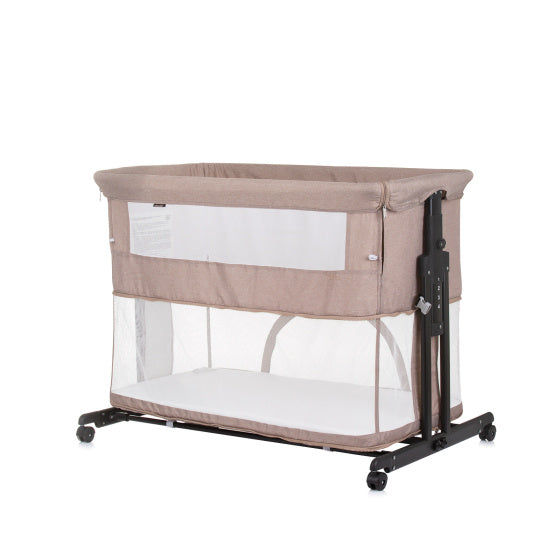 Zen Co-sleeper Box met Klamboe Macadamia Beige