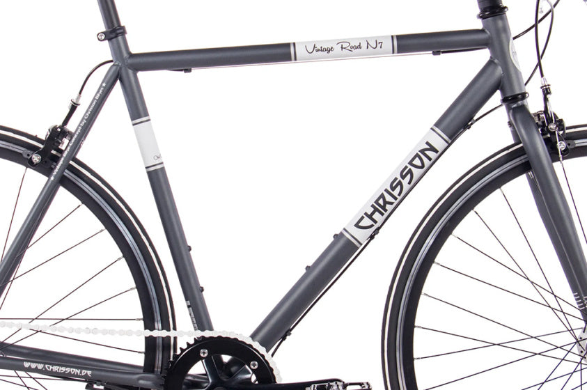 Chrisson vintage road 28 inch 52 cm heren 7v donkergrijs