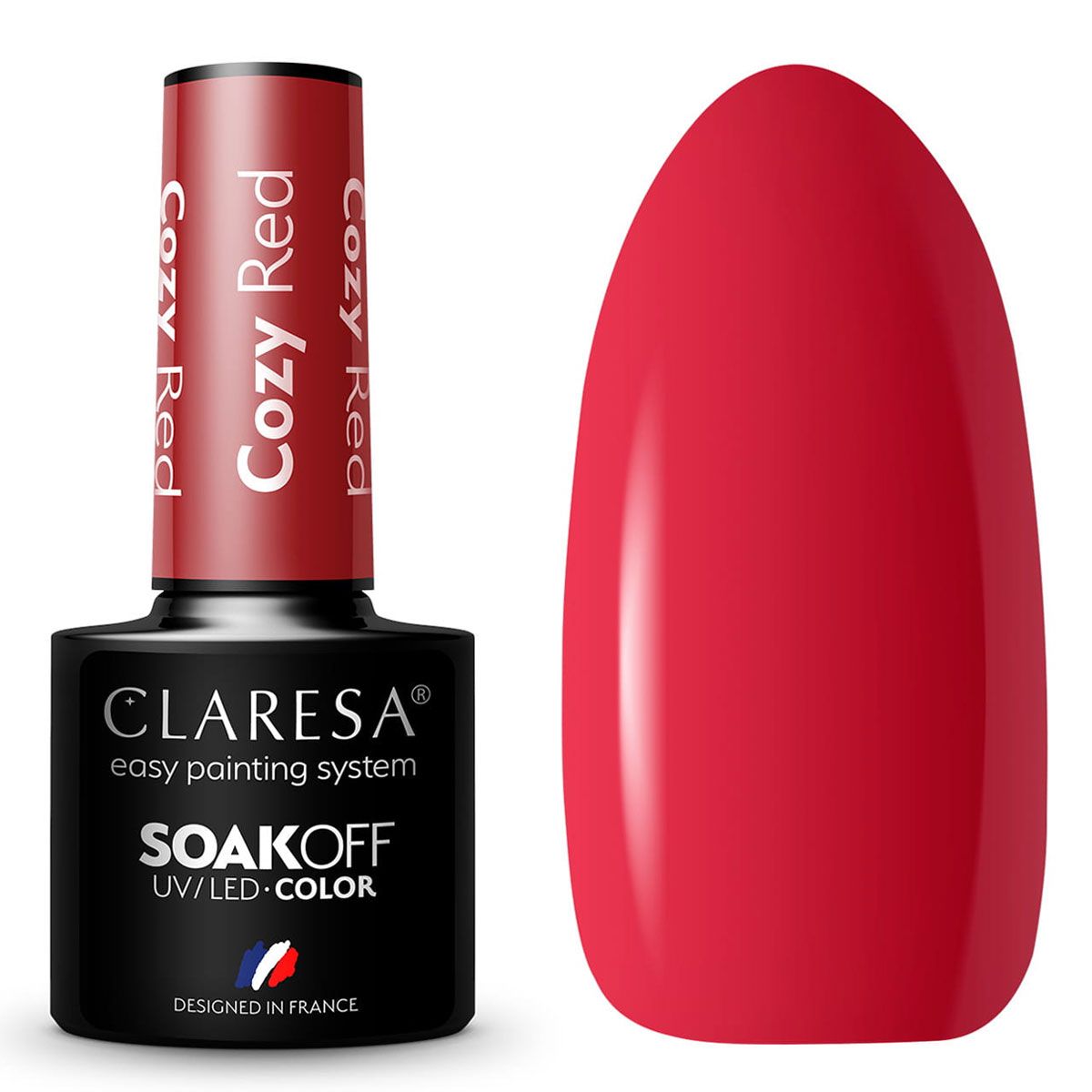 Claresa uv led gellak 5ml gezellig rood warme gevoelens