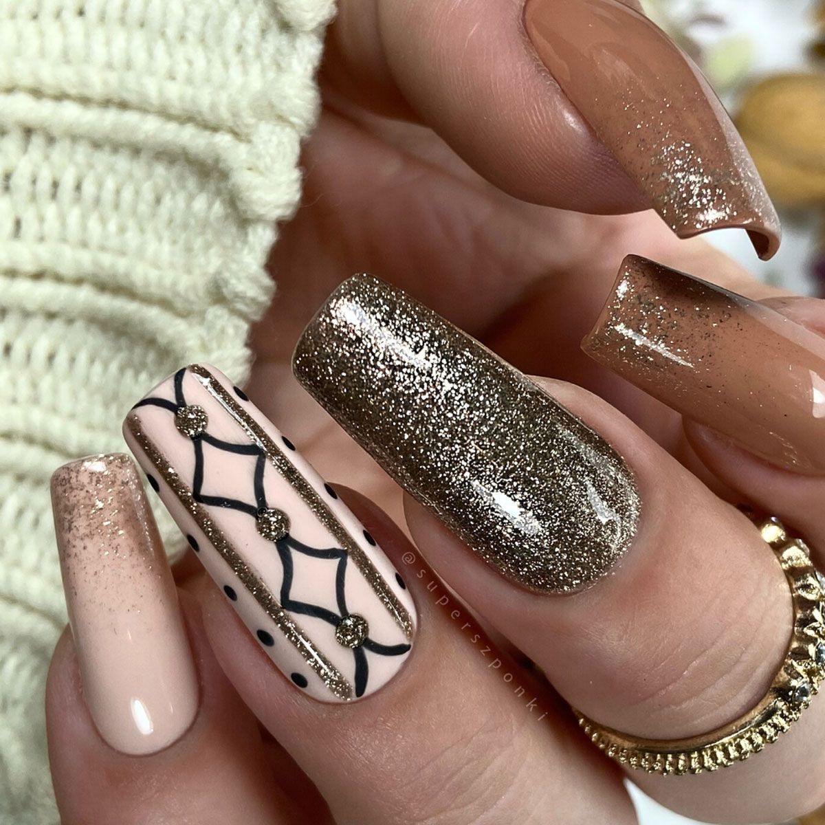 Claresa uv led gellak 5ml full glitter 2 brons