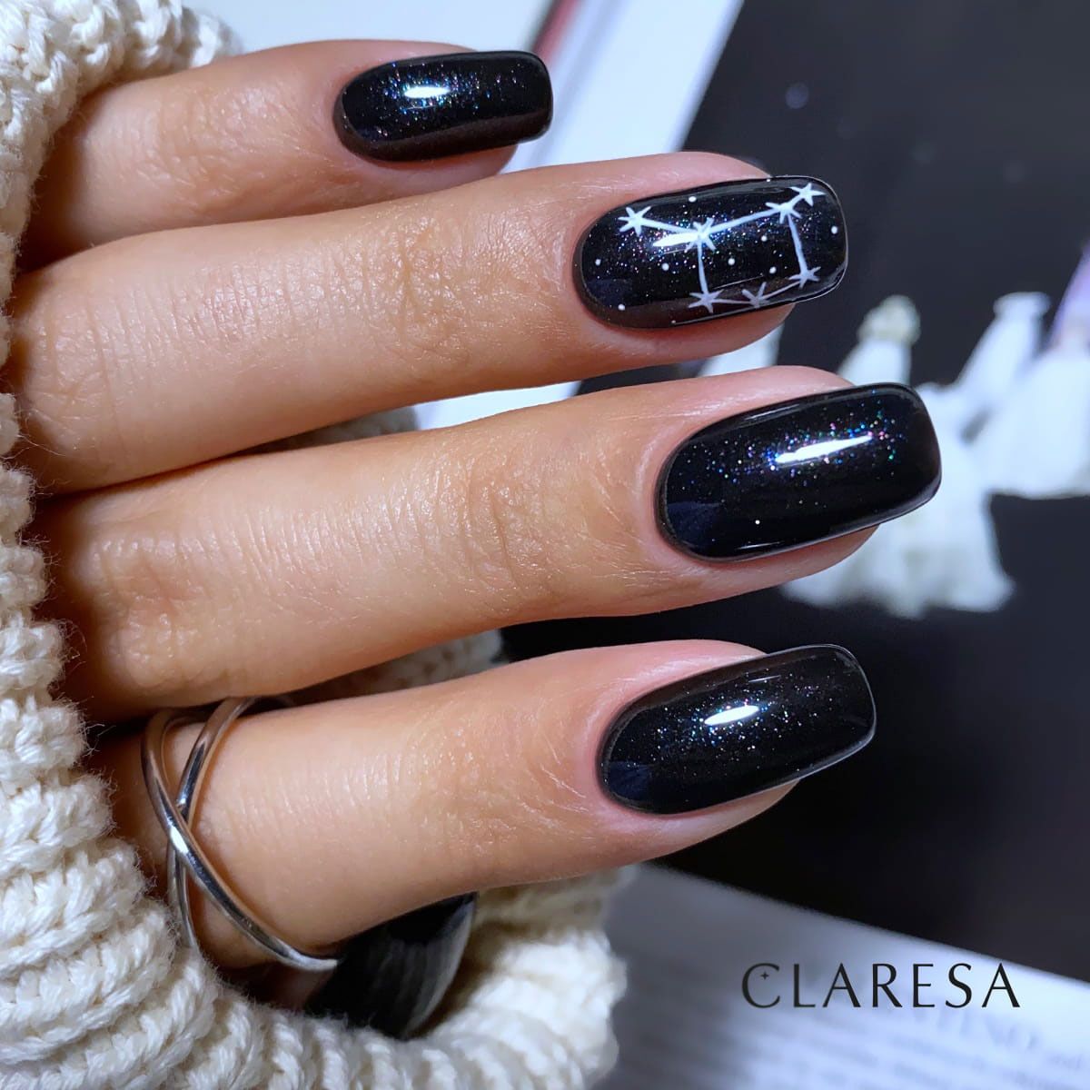 Claresa uv led gellak 5ml galaxy zwart