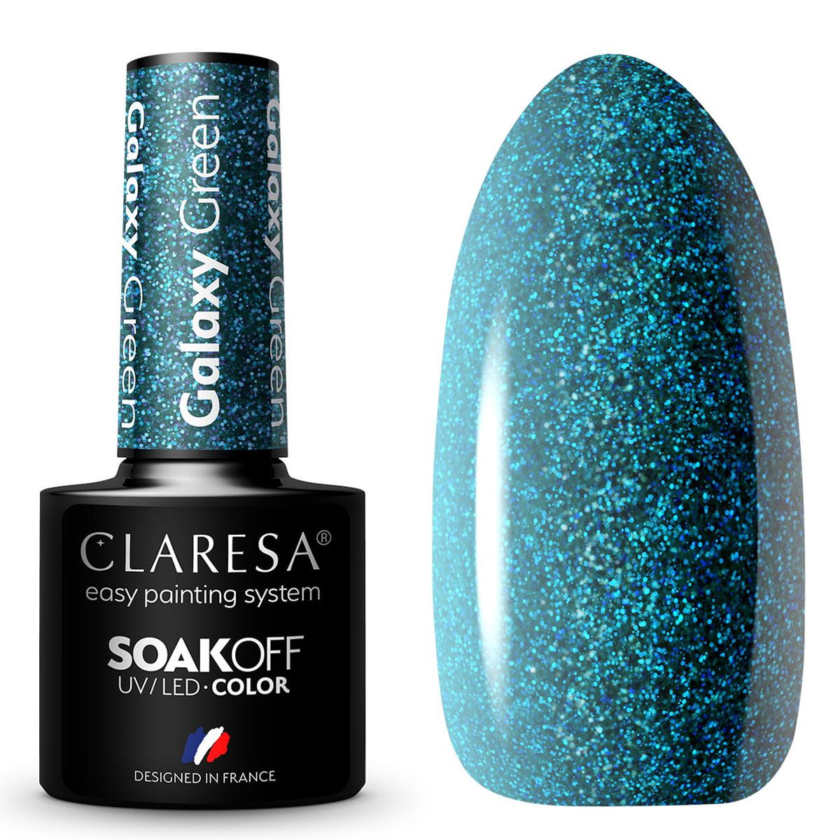 Claresa uv led gellak 5ml galaxy groen