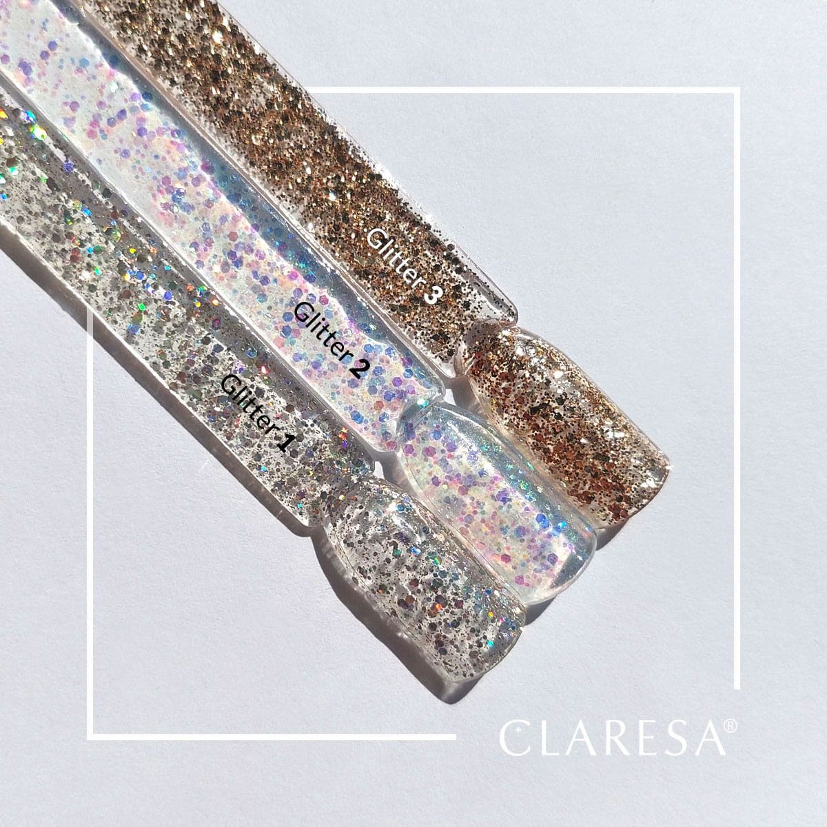 Claresa uv led gellak 5ml glitter 2