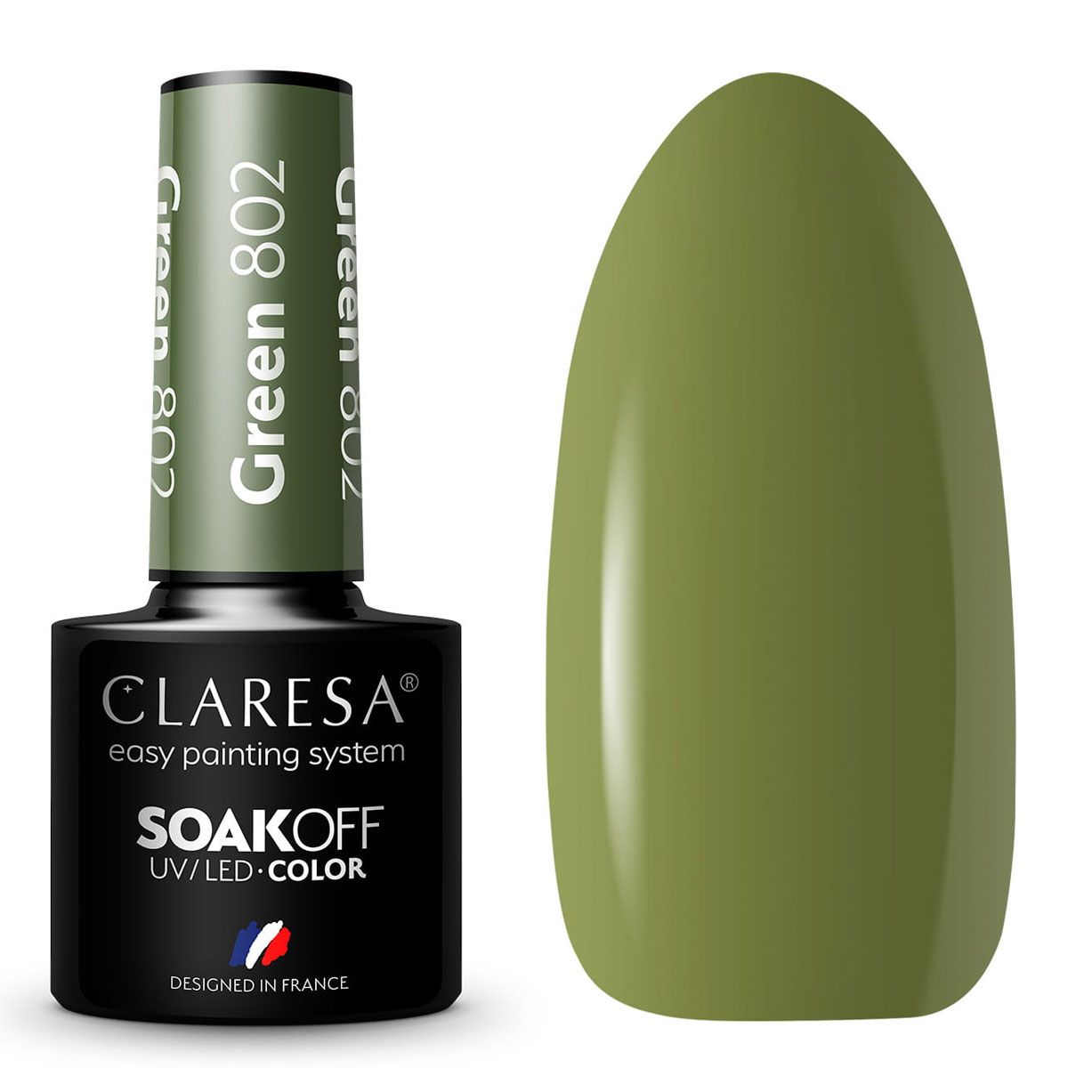 Claresa uv led gellak 5ml groen 802 neem me mee naar de rivier