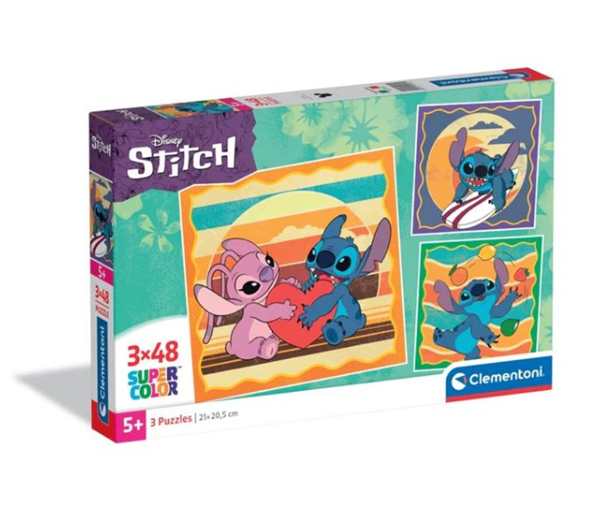 Clementoni puzzel 3x48pcs square stitch