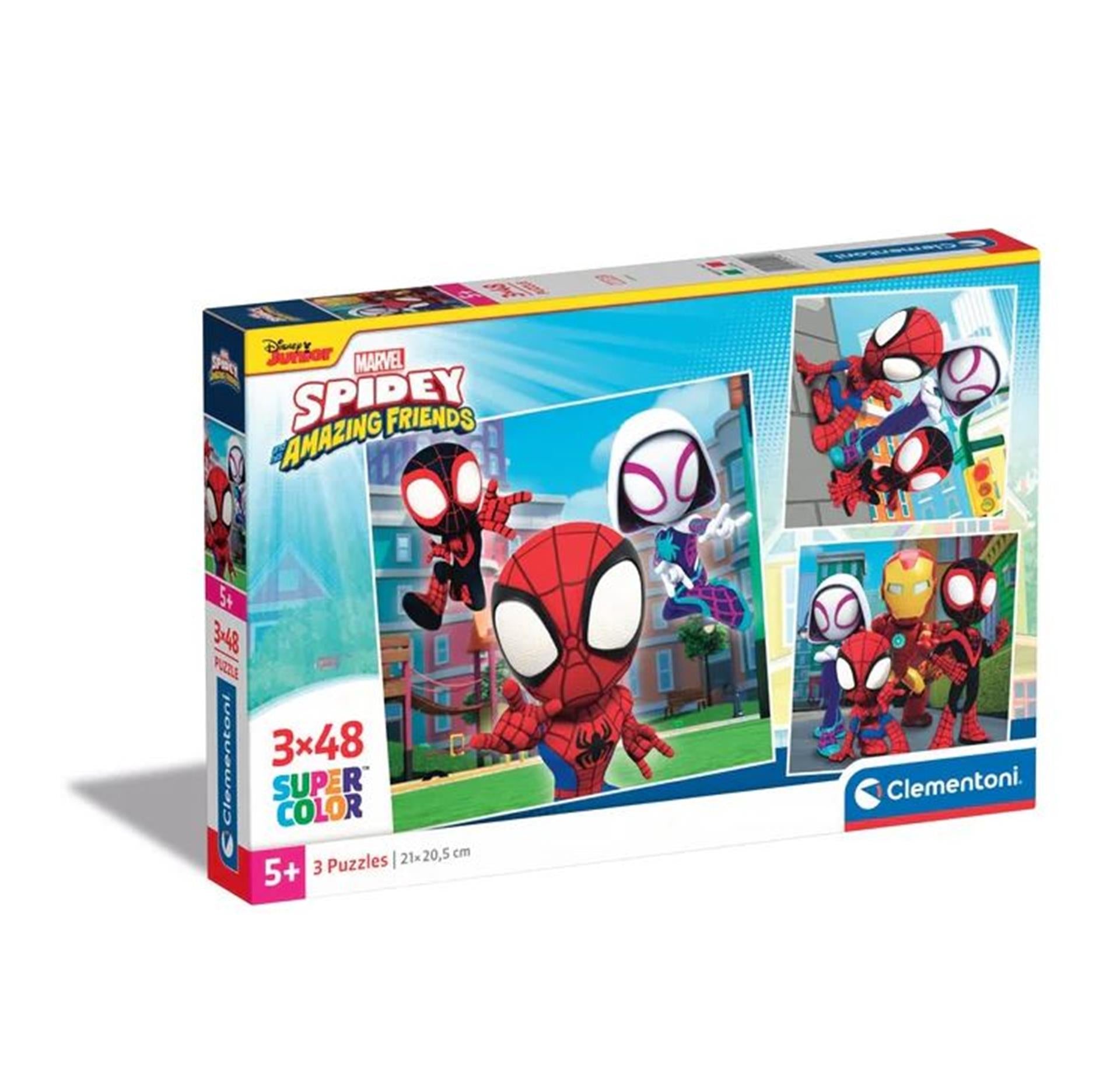 Clementoni Spidery en vrienden puzzel 3 x 48 stukjes