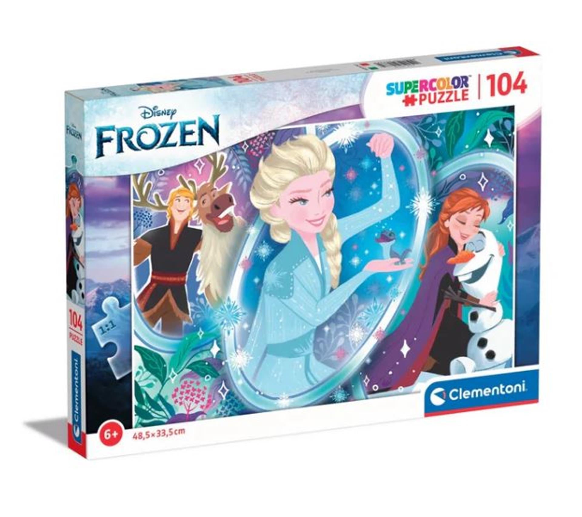 Clementoni legpuzzel super kleur bevroren, 104st.