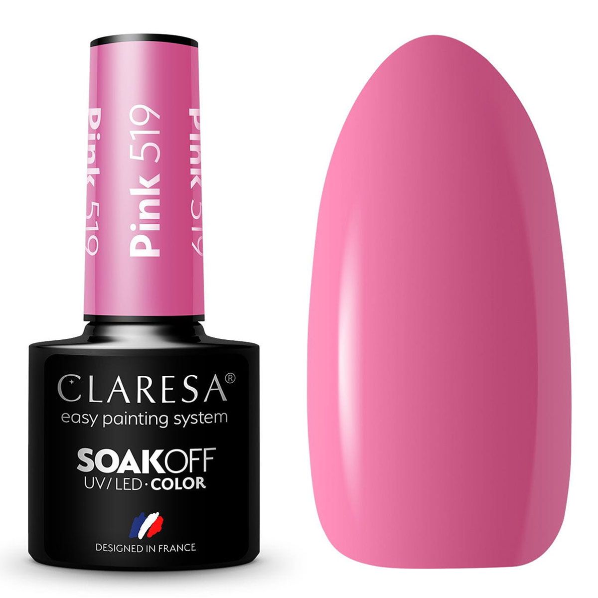 Claresa uv led gellak 5ml roze 519 zonnige tuin