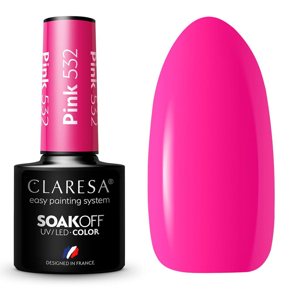 Claresa uv led gellak 5ml roze 532 zonnige tuin