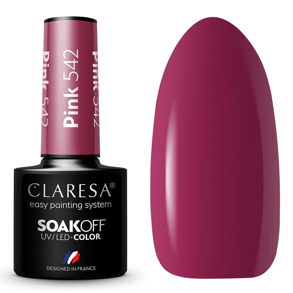 Claresa uv led gellak 5ml roze 542 klassieke look
