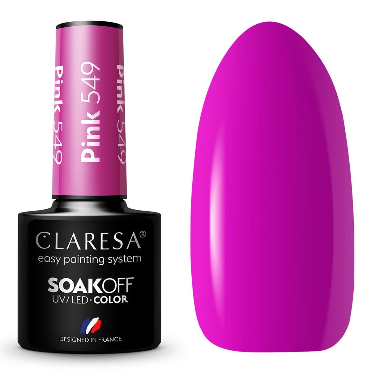 Claresa uv led gellak 5ml roze 549