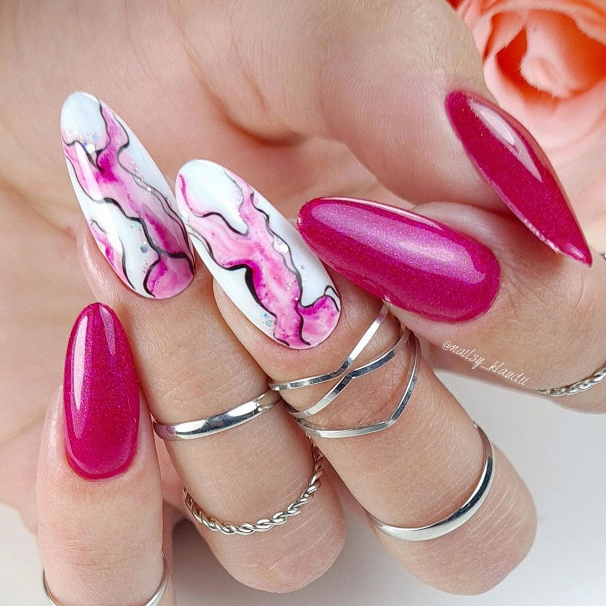 Claresa uv led gellak 5ml roze 551 klassieke look