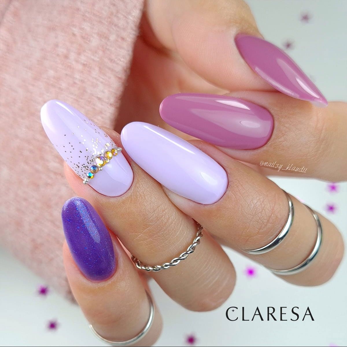 Claresa uv led gellak 5ml paars 613 savanna vibes