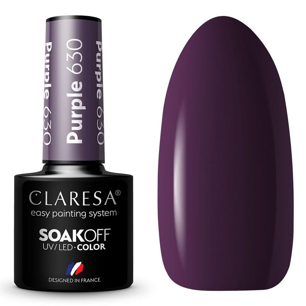 Claresa uv led gellak 5ml paars 630 klassieke look