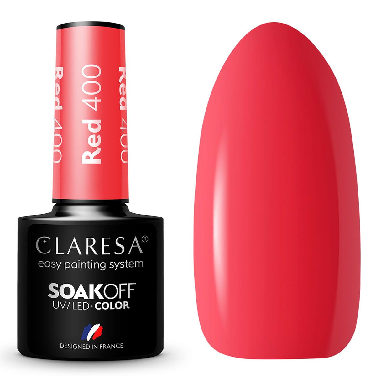 Claresa uv led gellak 5ml rood 400 regenboog explosie