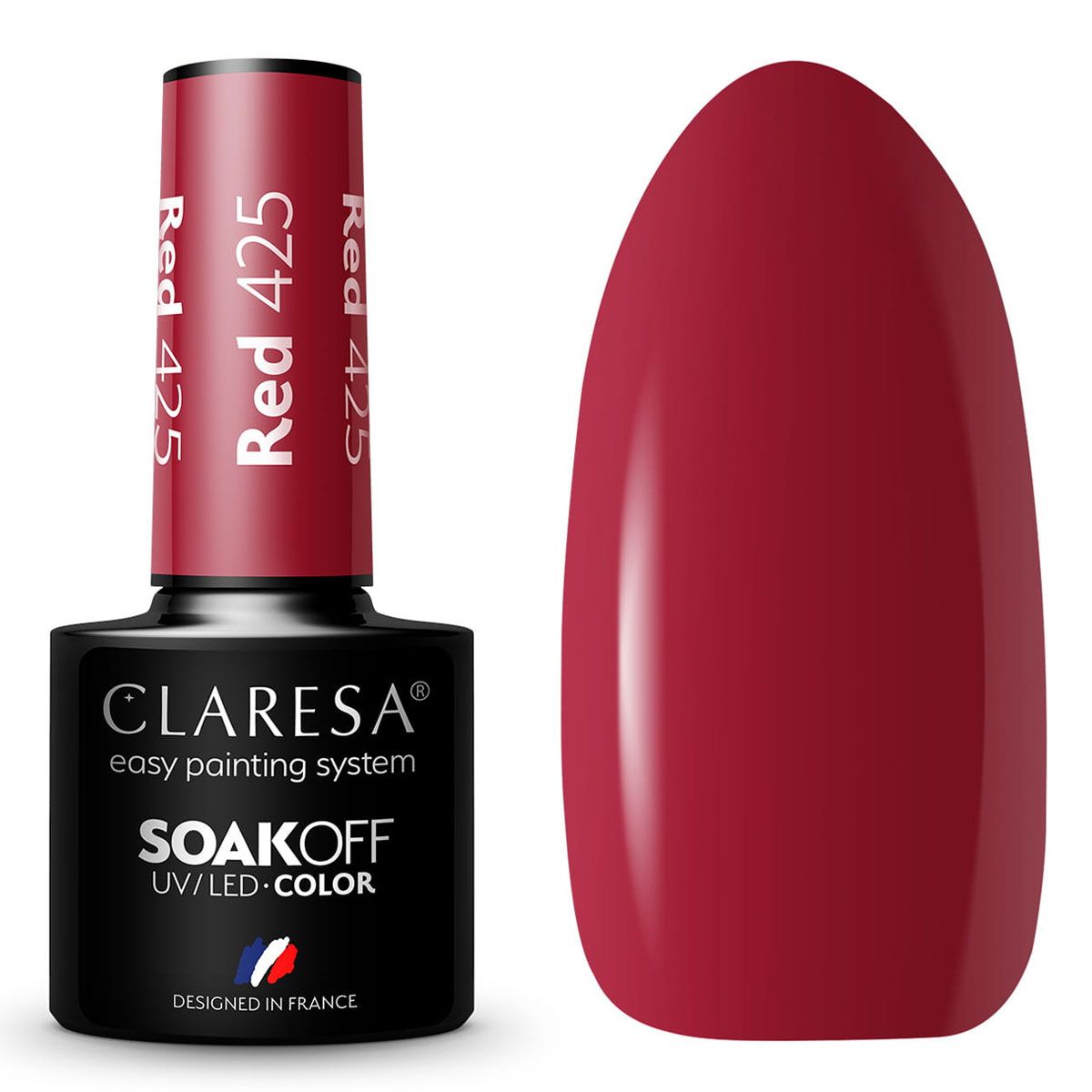 Claresa uv led gellak 5ml rood 425 regenboog explosie