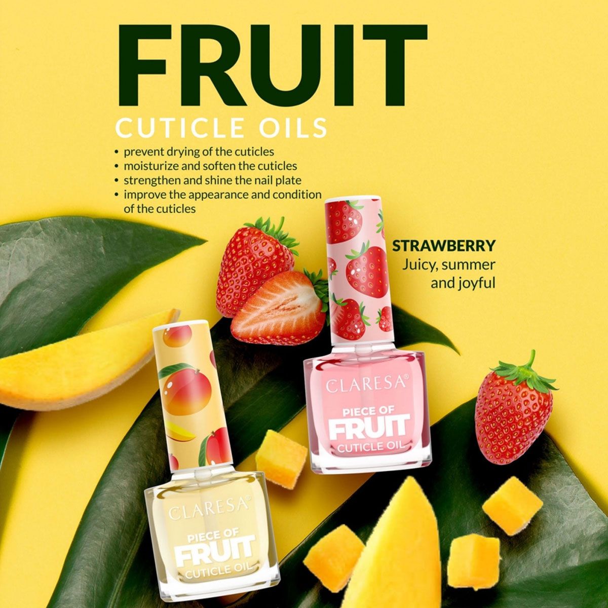 Claresa nagelriemolie aardbei 5ml