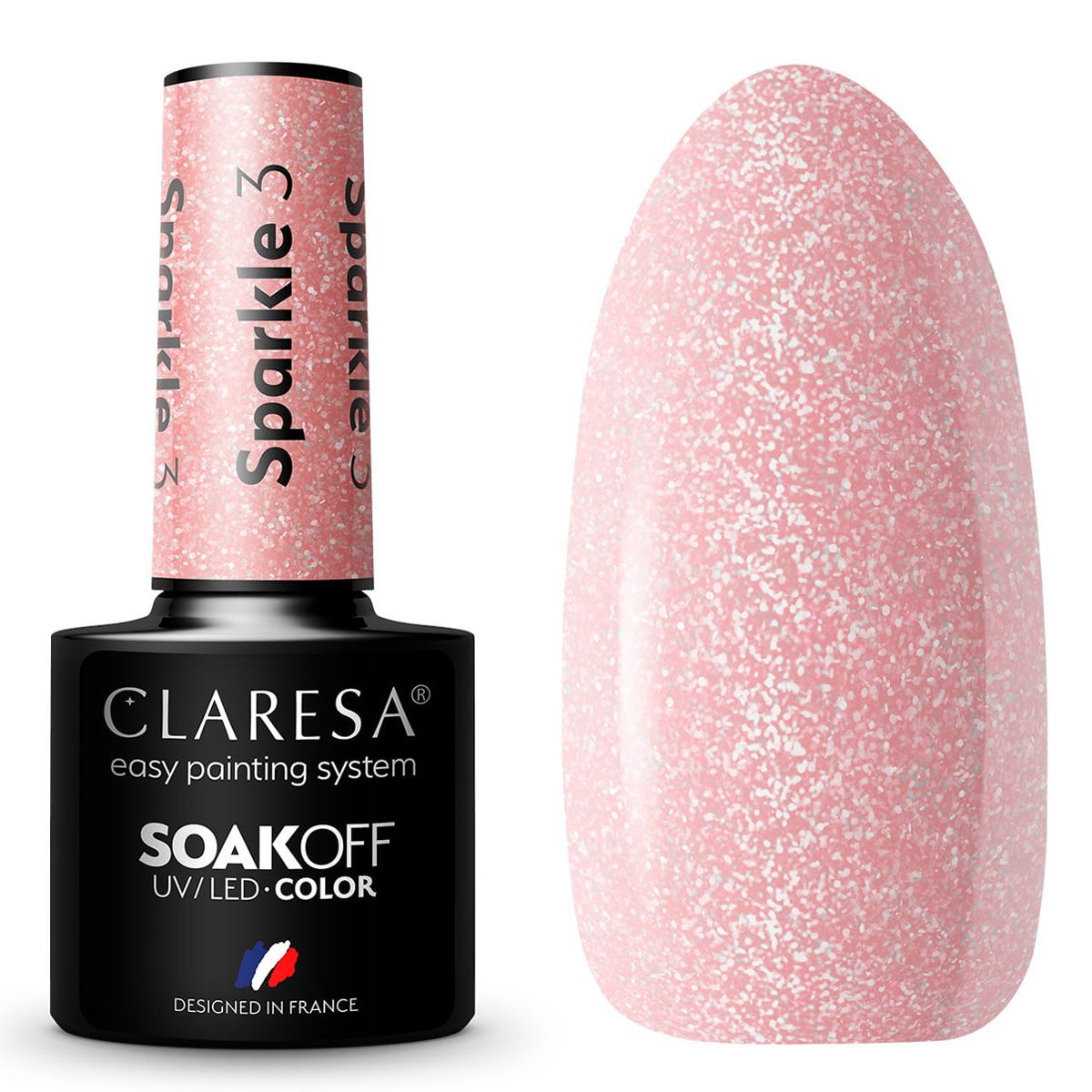 Claresa uv led gellak 5ml glitter 3